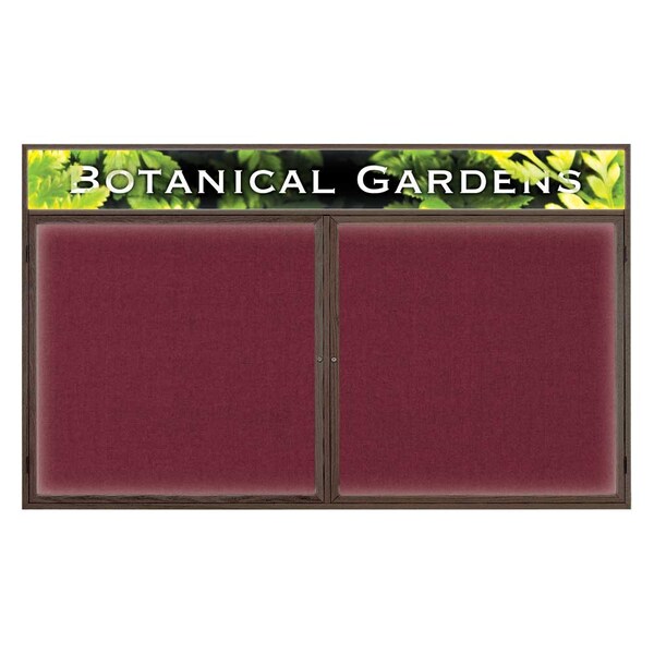 United Visual Products Open Faced Traditional Rounded Corkboard UV641ARC-BLACK-CORK - main